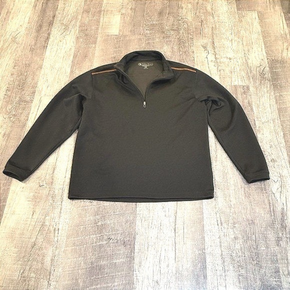 Pebble Beach Performance Quarter Zip Pullover Mens Medium Gray‎ Golf Athletic